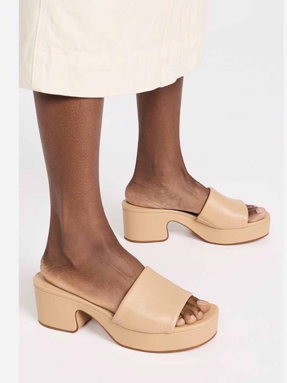 Seychelles Women's One of a Kind Platform Mule Sandal In Beige Size 10